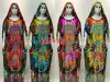 Cotton Muslim robes, Middle Eastern-style women's ethnic clothing, breathable in summer Specification image